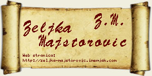 Željka Majstorović vizit kartica